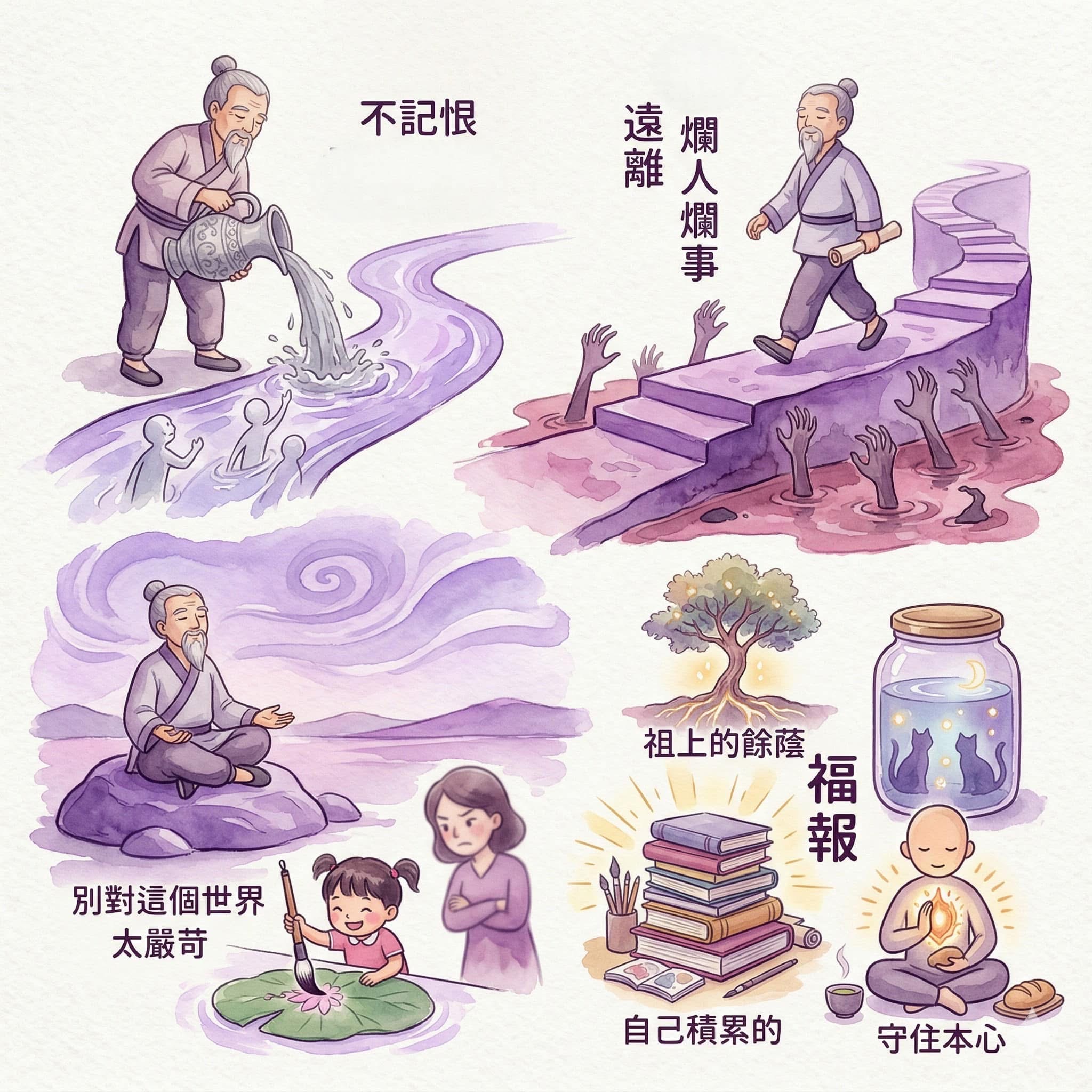 當你聽聞、所見，皆能守住本心，則吉祥隨之而來。